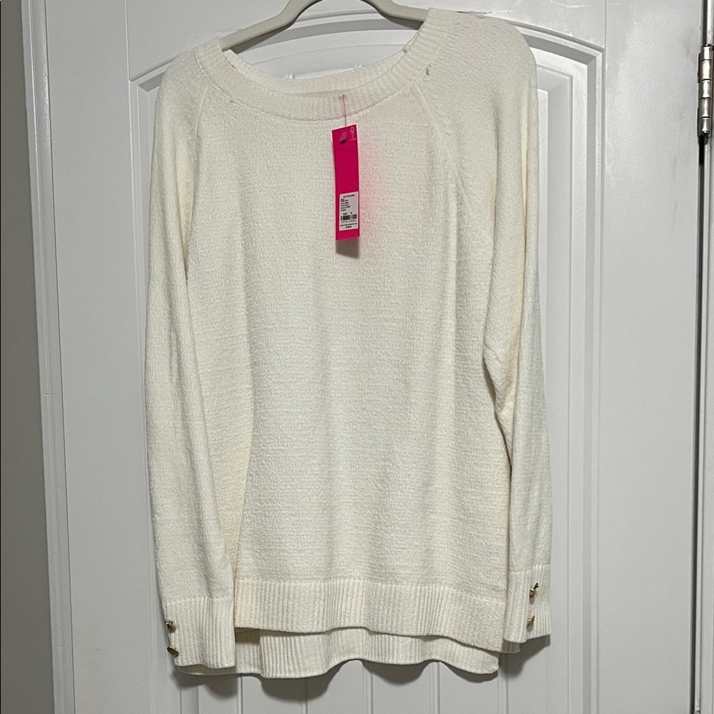 Lilly Pulitzer Cream Crew Neck Sweater
